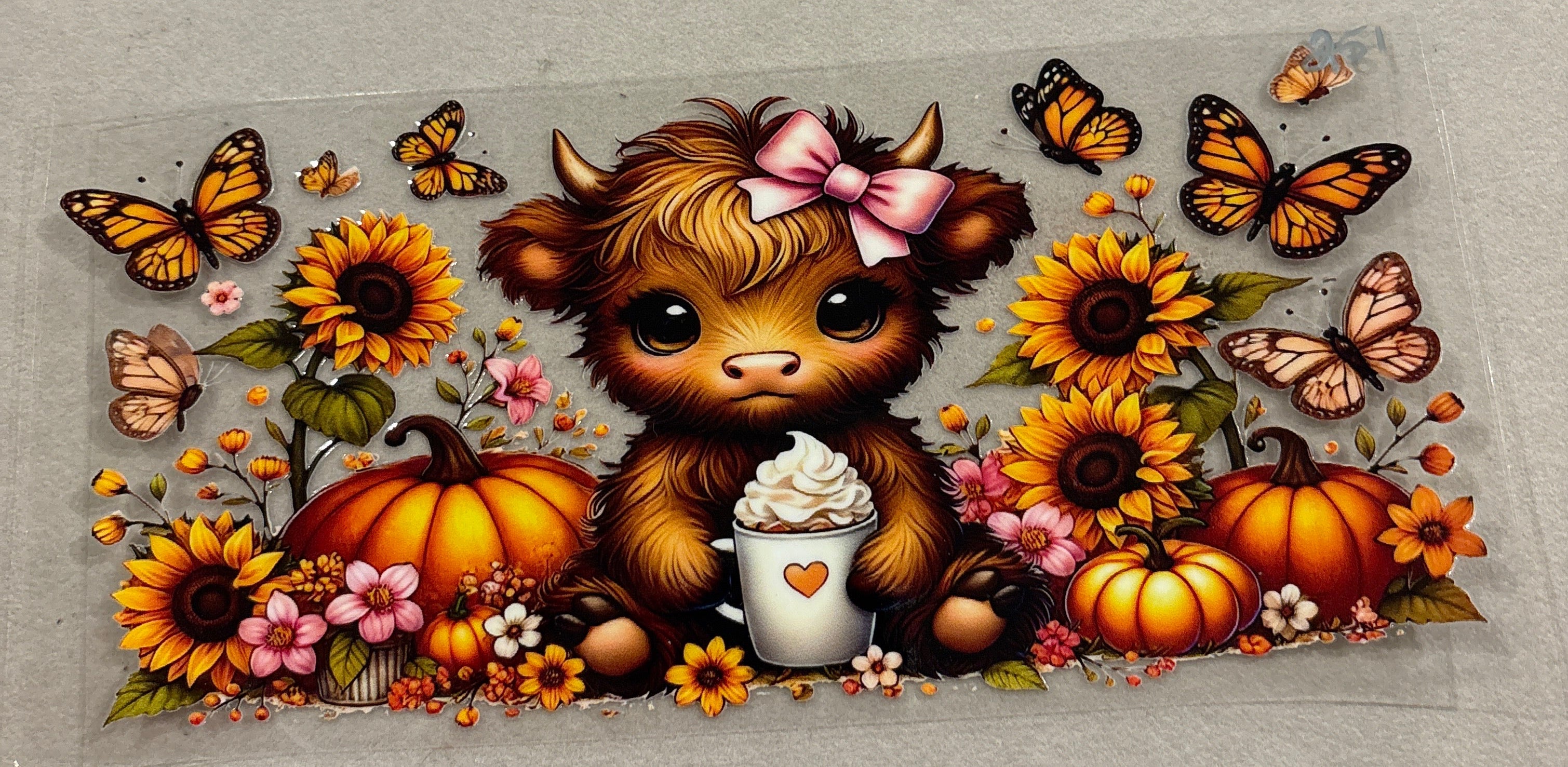 Cow and butterflies #251