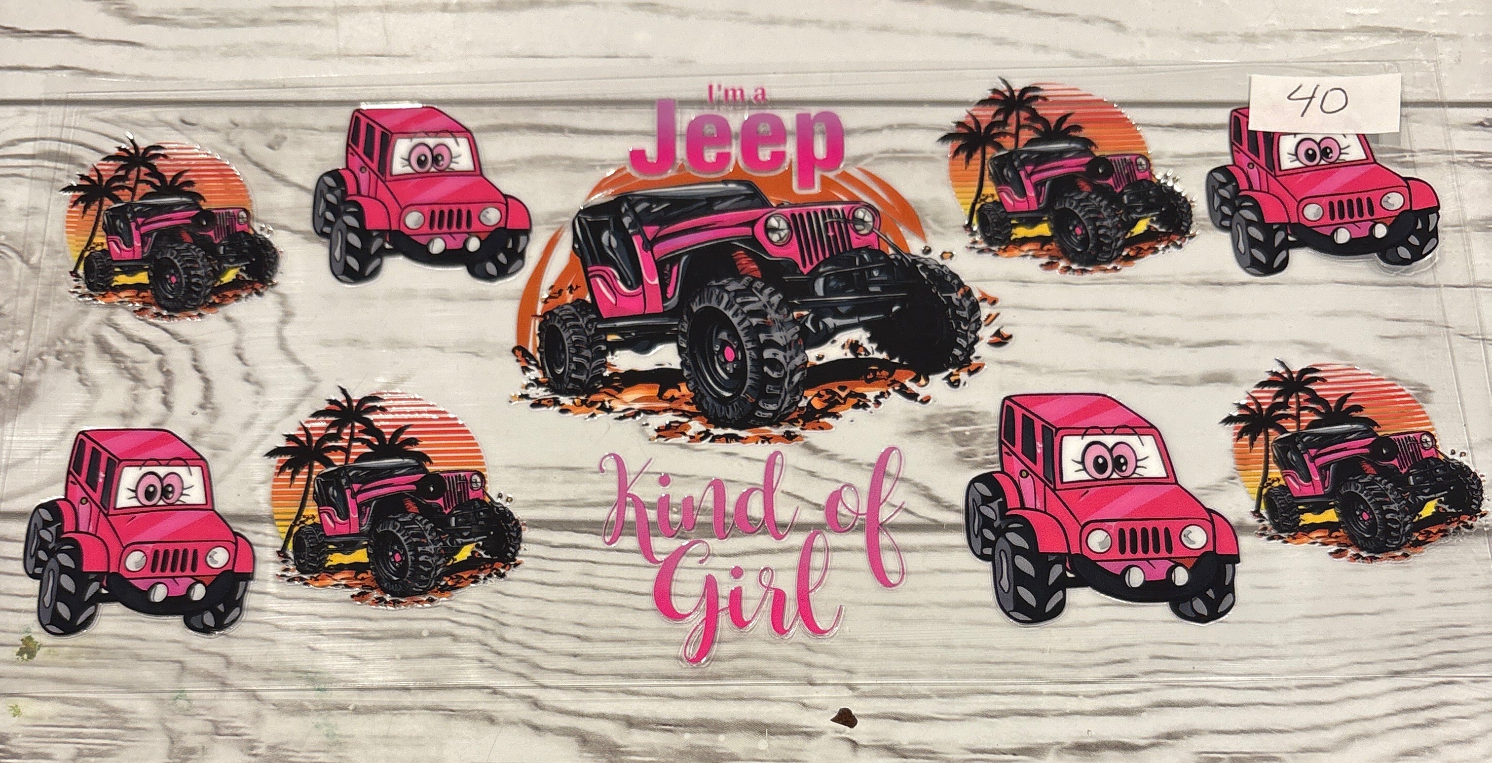 Pink jeep #40