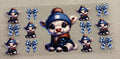 Cow with bow #249