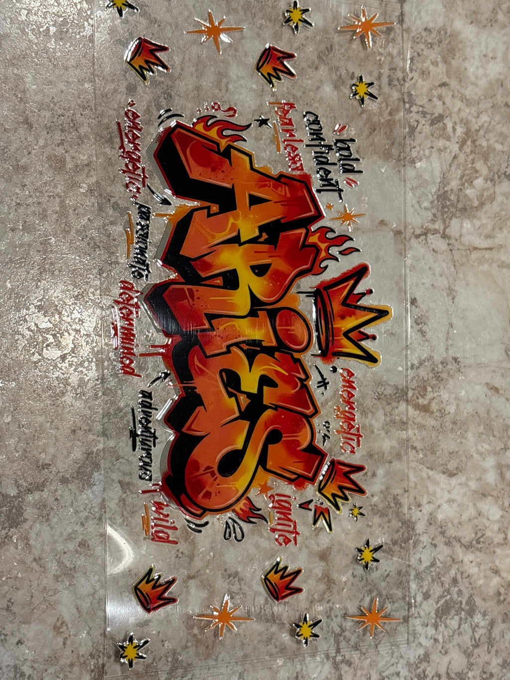 Graffiti birthday signs