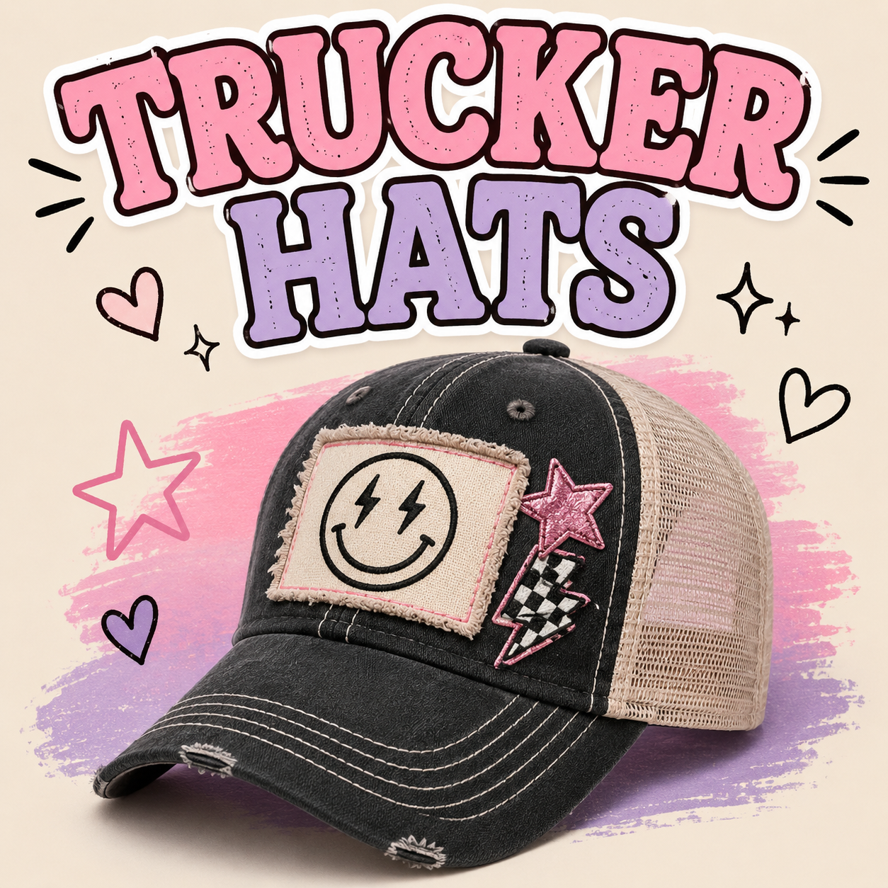 pre-made trucker  hat