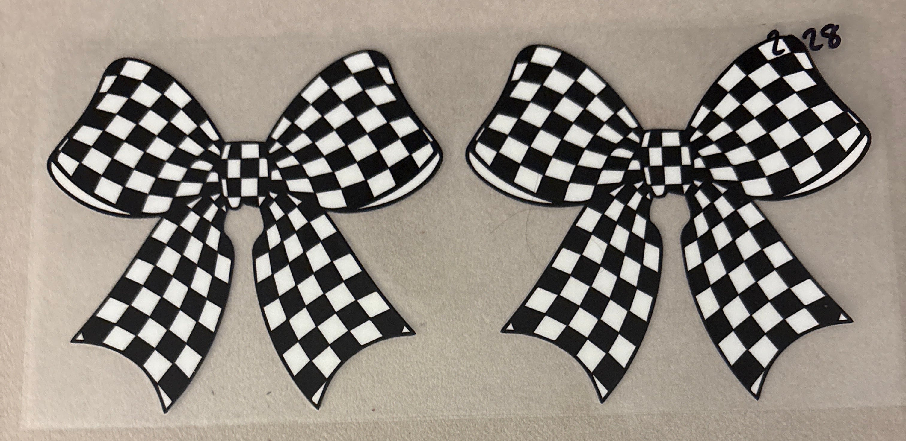 2028 checkered bows