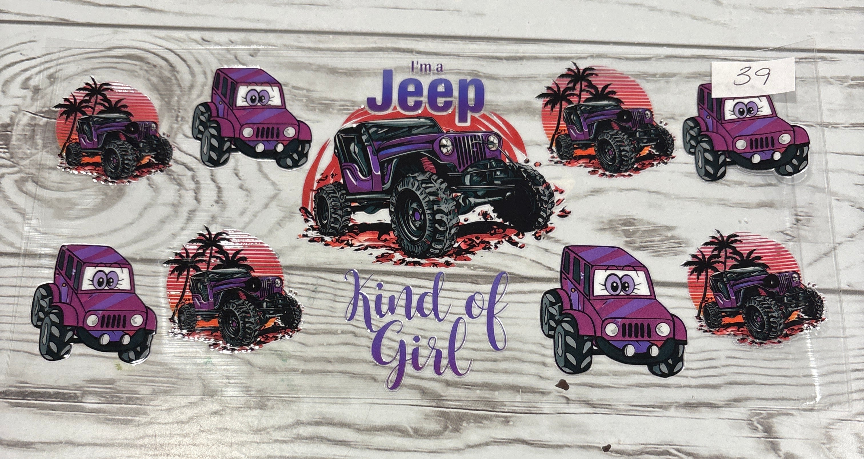 Purple jeep #39