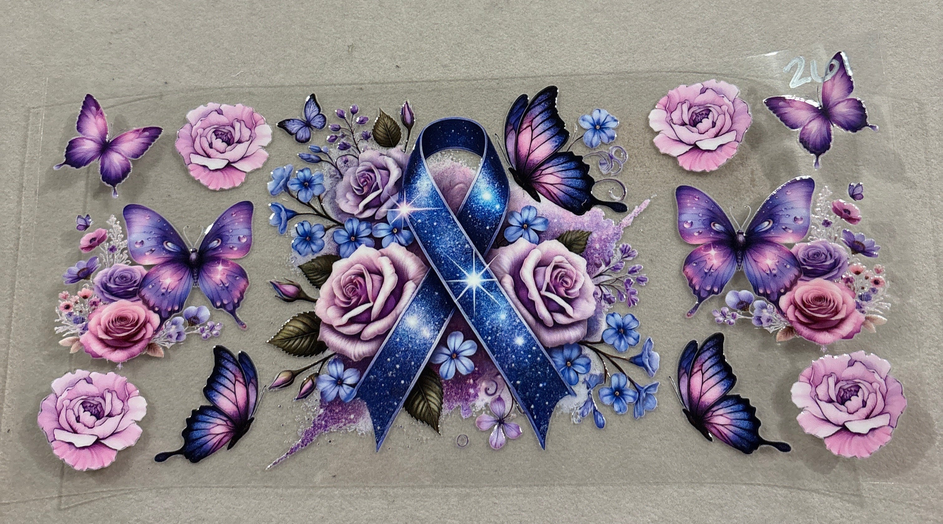 Ribbon with butterflies #261