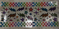 1000 rainbow lightning bolts