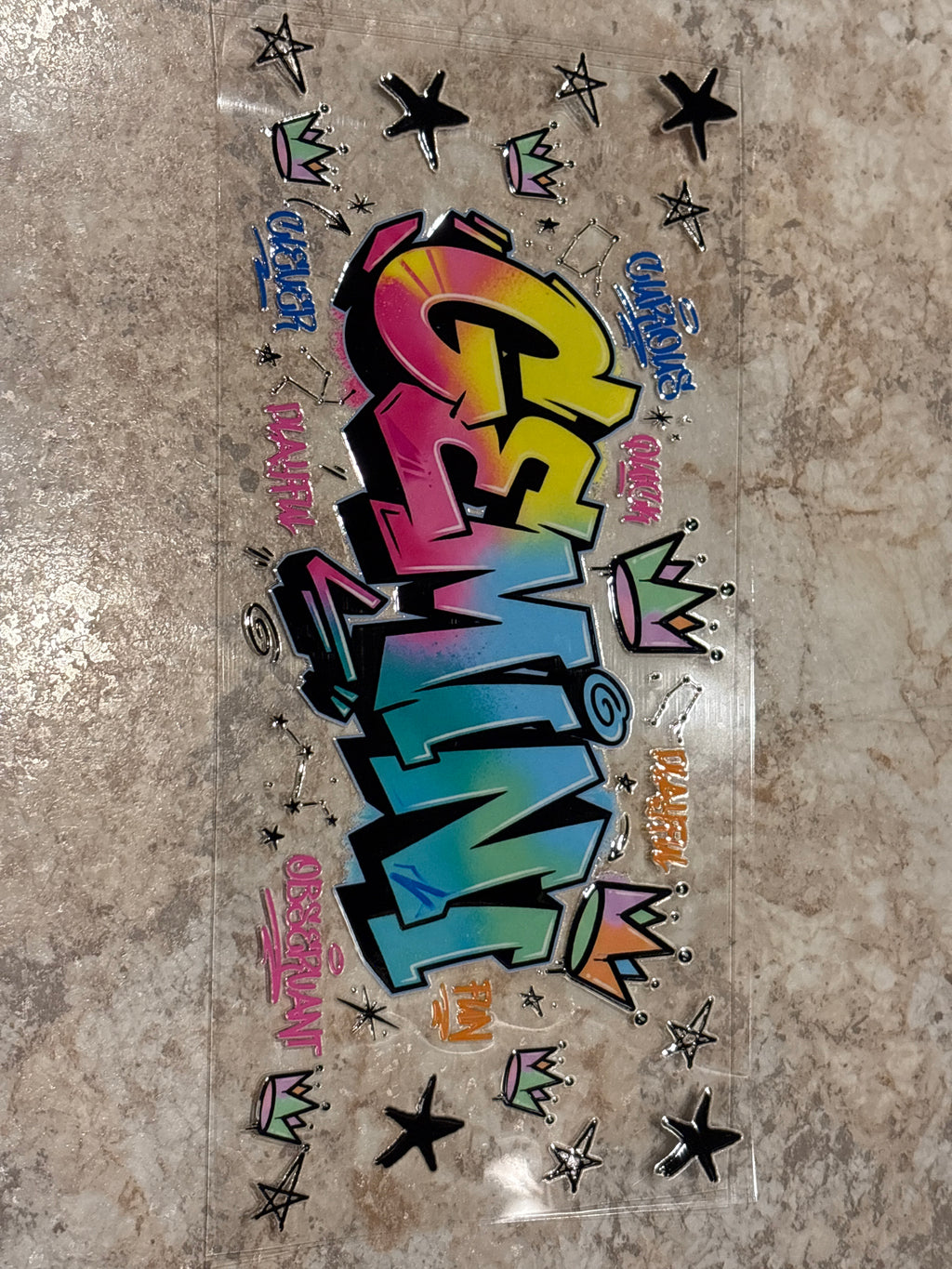 Graffiti birthday signs