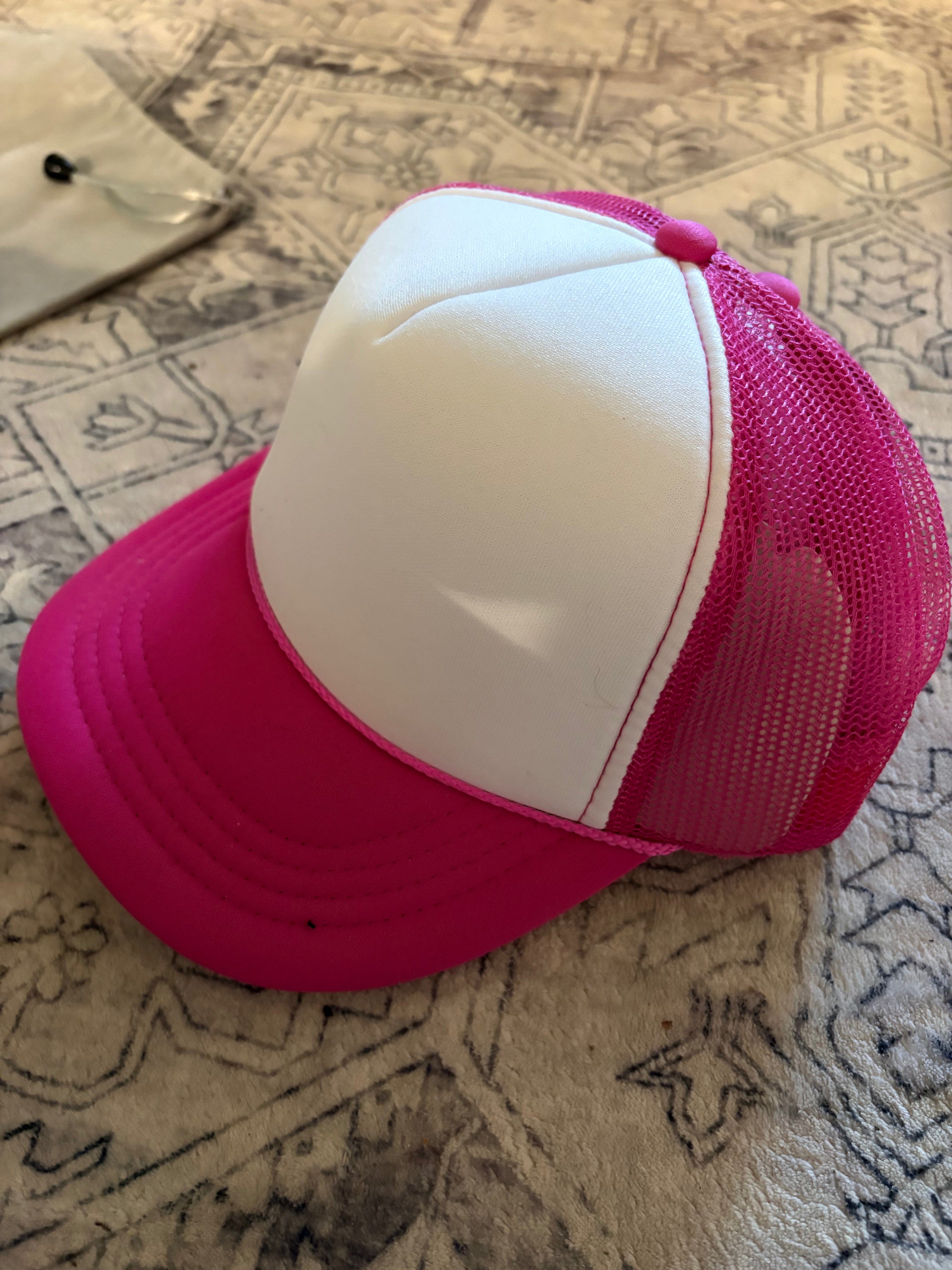 Dark Pink and white