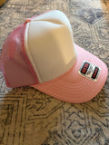 Light pink and white